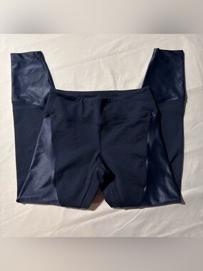 Koral Navy Performance Leggings with Gloss Panels